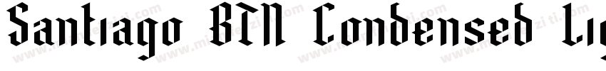 Santiago BTN Condensed Light字体转换